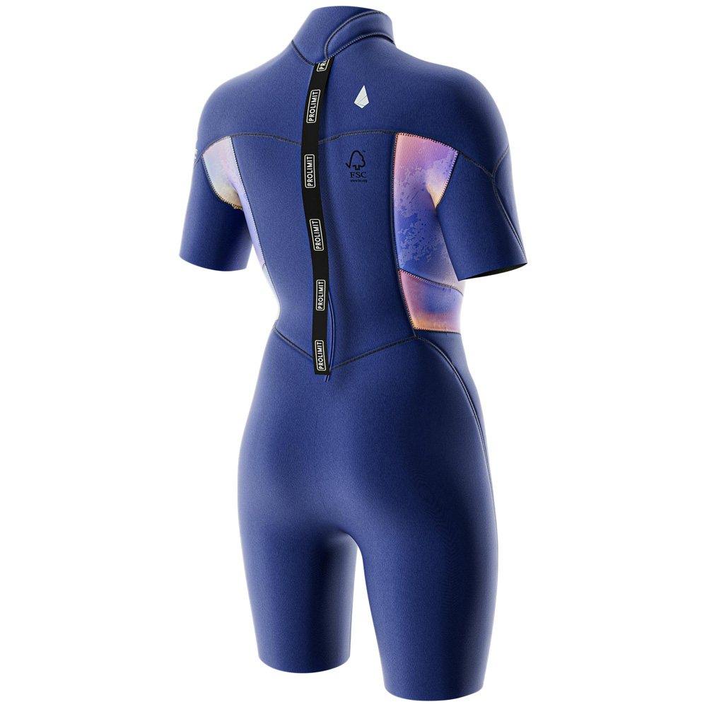 Prolimit Fire Shorty V-zip 2/2 mm Damen blau 3