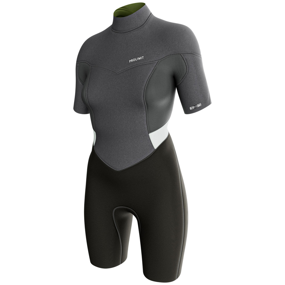 Prolimit Fire Shorty V-zip 2/2 mm Damen grau foto 1