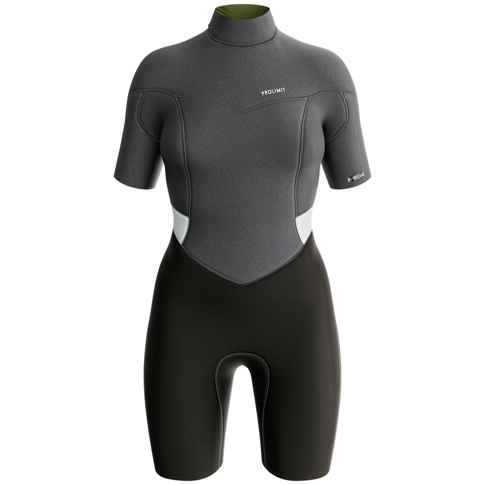 Prolimit Fire Shorty V-zip 2/2 mm Damen grau 2