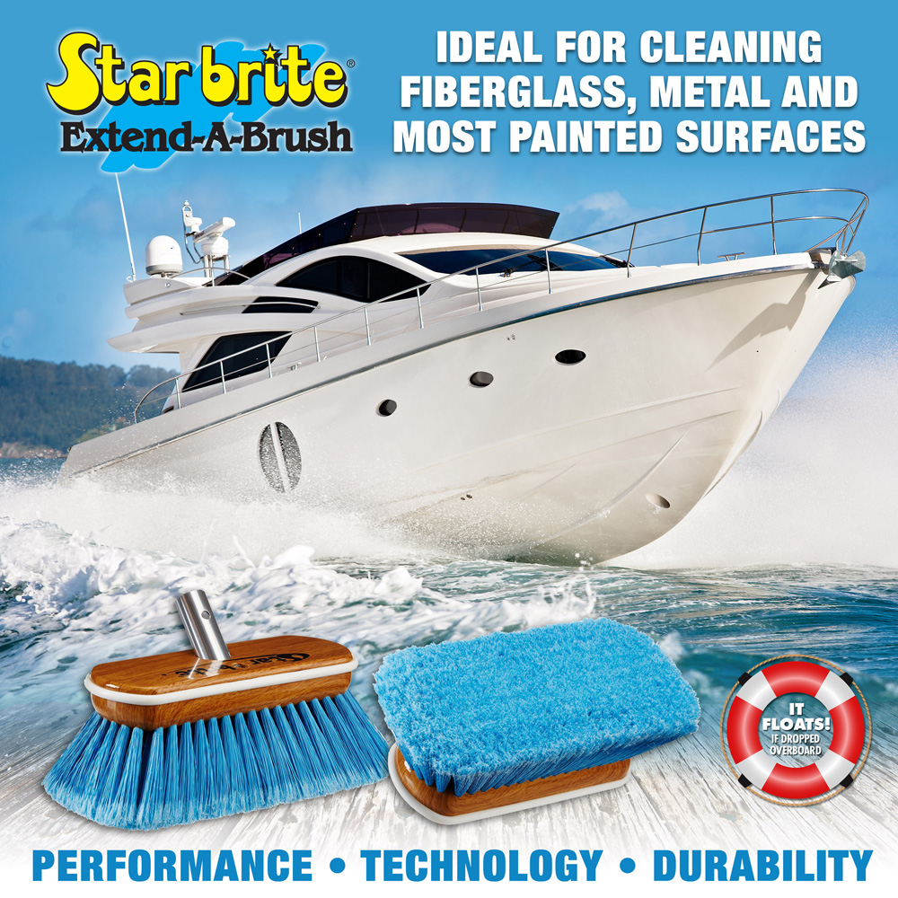 Starbrite Deluxe synthetische Holzbürste 20 cm medium neu 5