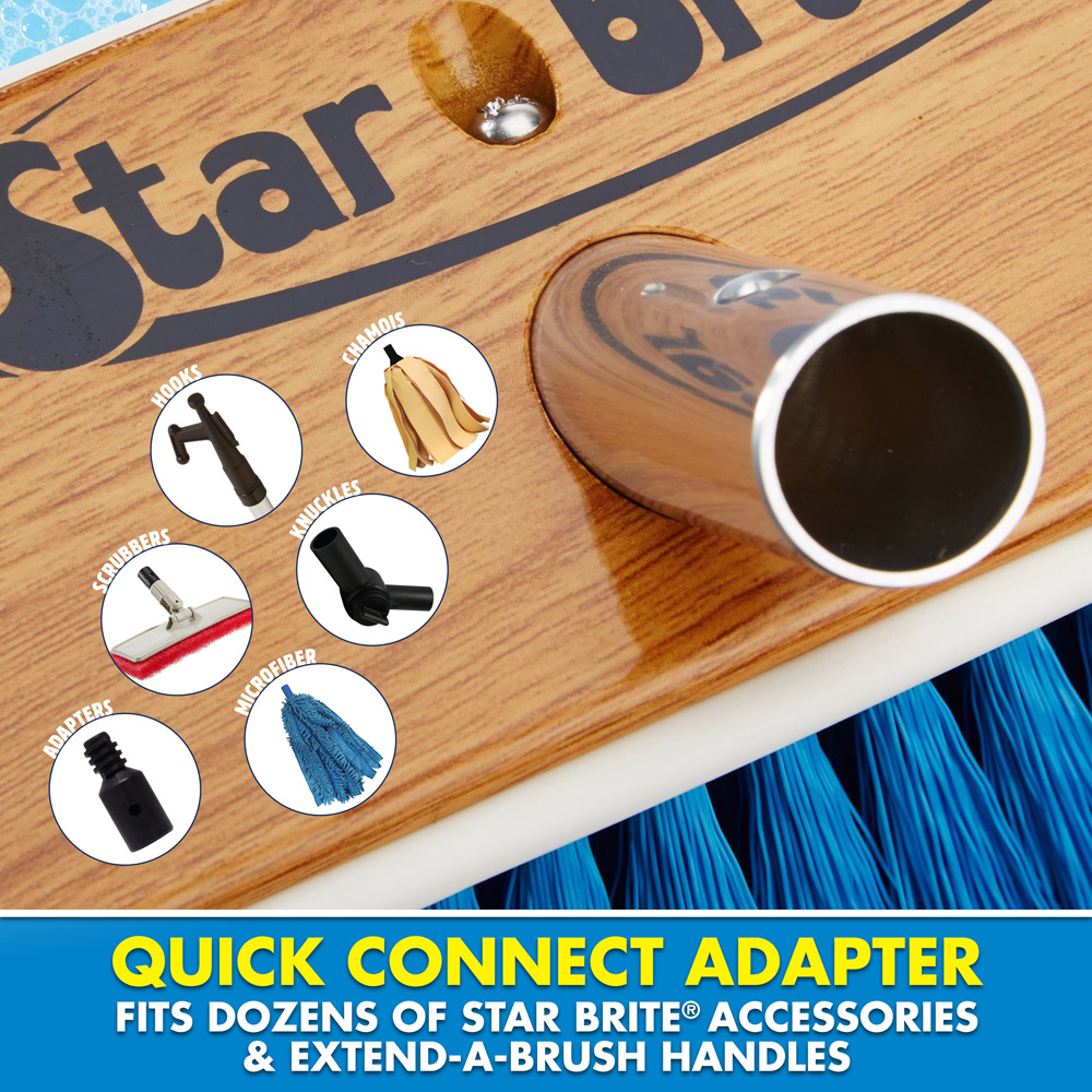 Starbrite Deluxe synthetische Holzbürste 20 cm medium neu 6