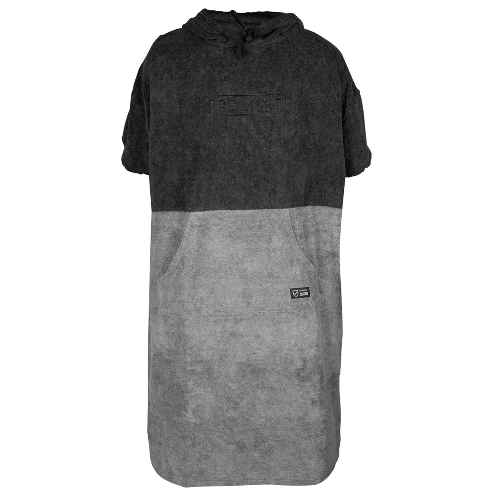 Poncho schwarz/grau