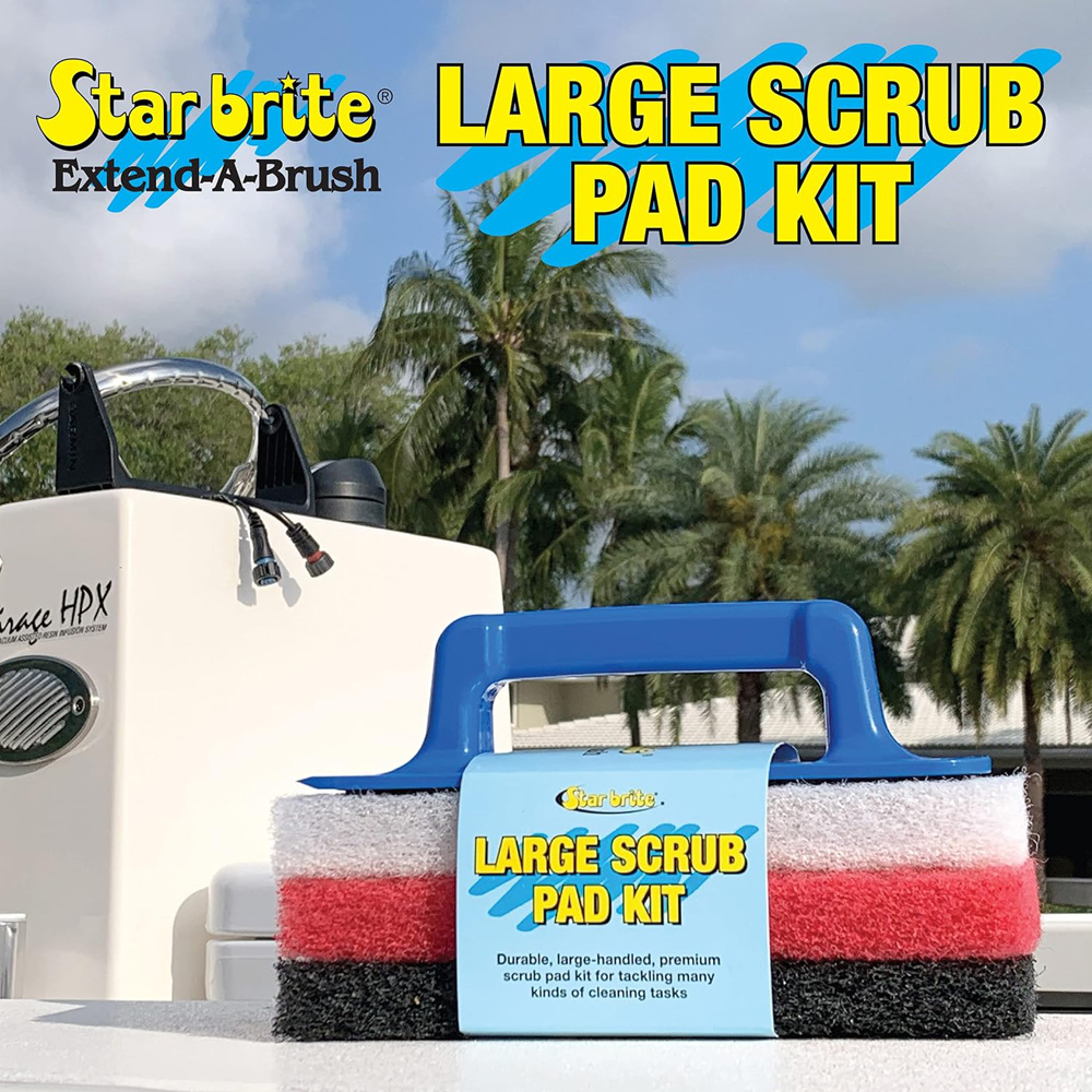 Starbrite Scrub-Pad-Set - Griff mit 3 Pads (groß) 2