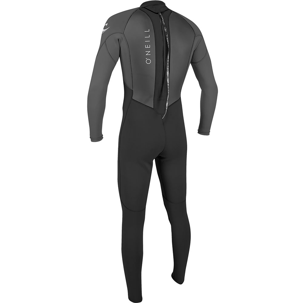Oneill Reaktor-2 3/2 Rückenreißverschluss Ganzanzug Herren Schwarz/Grau 2
