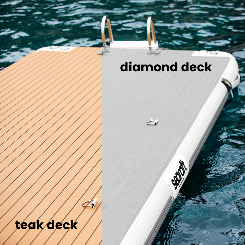 SeaRaft Diamond Deck Grau Medium Aufblasbares Plattform 3