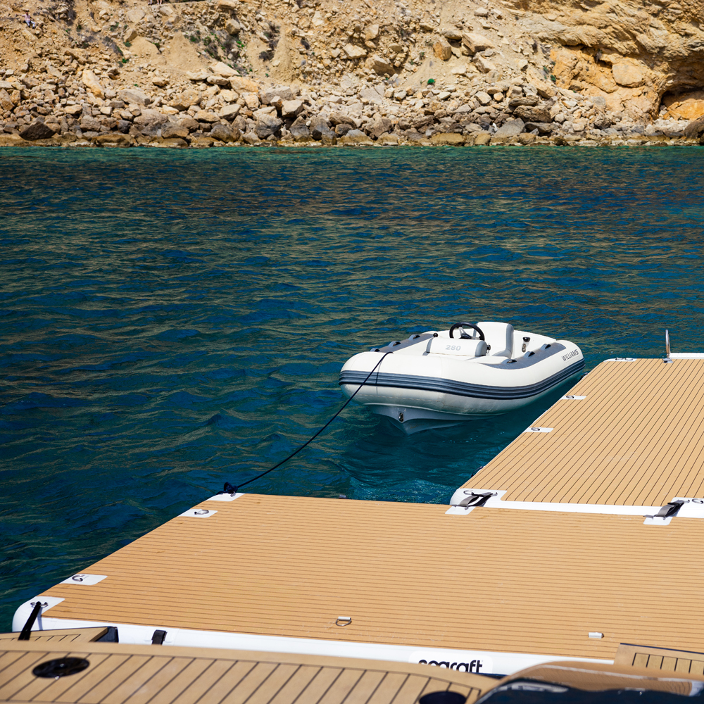 SeaRaft Diamond Deck Grau Medium Aufblasbares Plattform 8