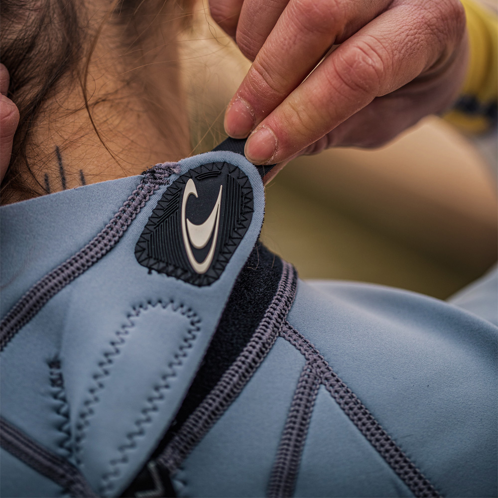 Oneill Bahia Fullsuit 3/2 Rückenreißverschluss Damen Grau 3