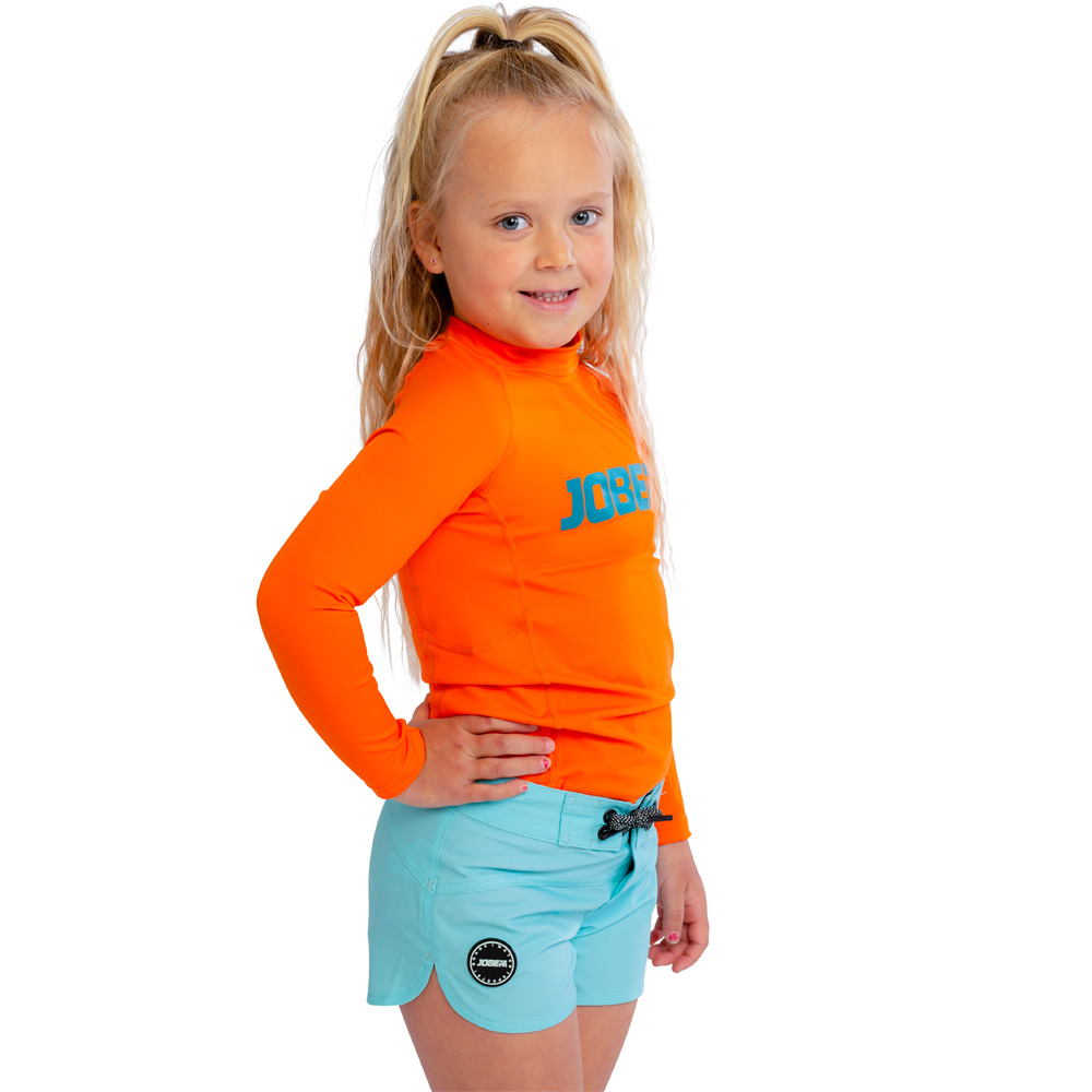 Rash Guard Langarm Kids Fire Orange