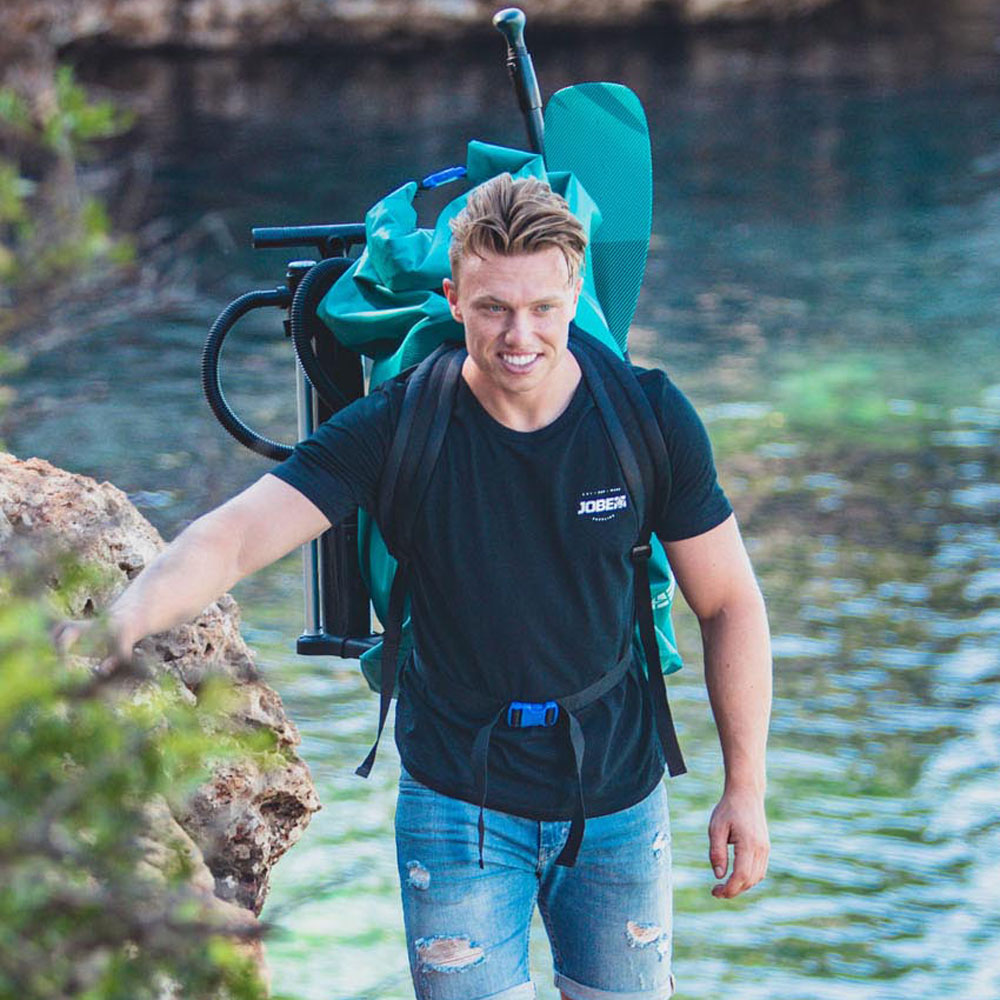 Jobe Lässiges T-Shirt Schwarz 2