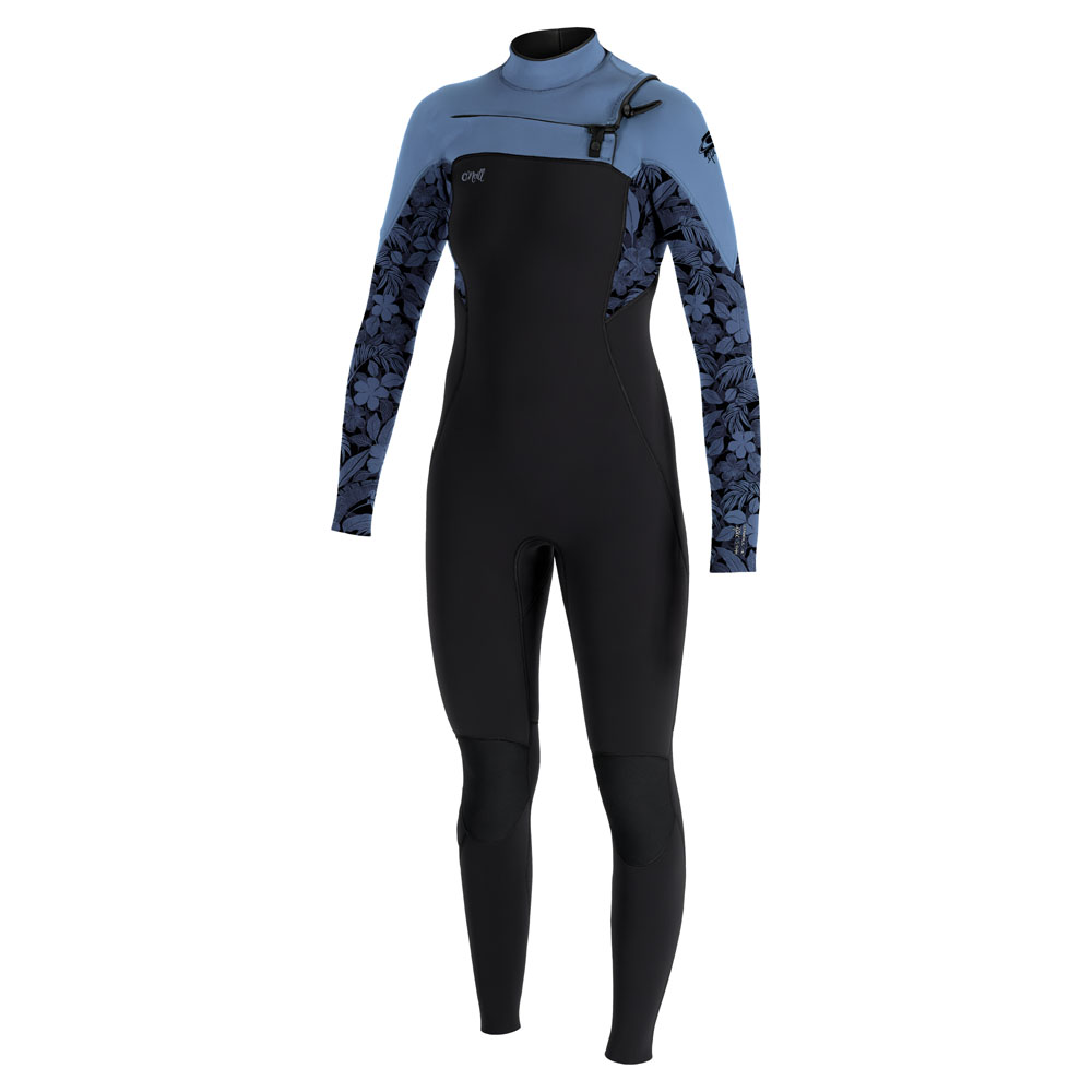 Oneill Epic Fullsuit 5/4 Brustreißverschluss Schwarz/Blau Damen foto 1