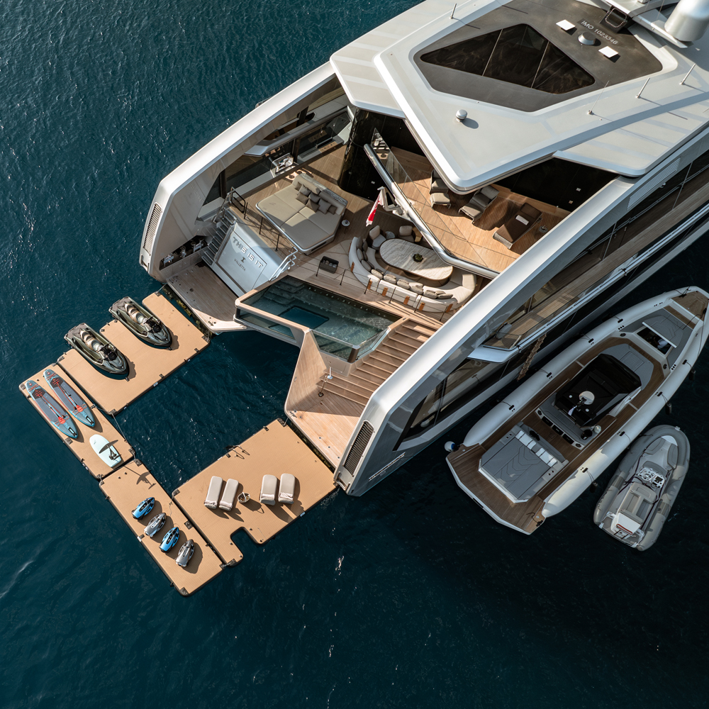 SeaRaft Diamond Deck Schwarz Large Aufblasbares Plattform 12