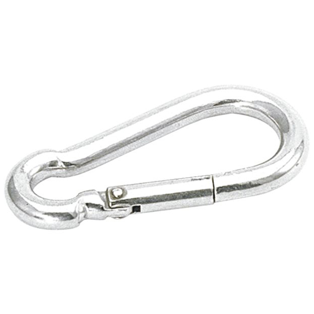 Talamex Karabinerhaken mit Knick 70mm foto 1