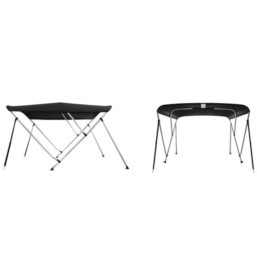 Talamex Biminitop deluxe 3 Bogen 183x231-243x117cm schwarz 3