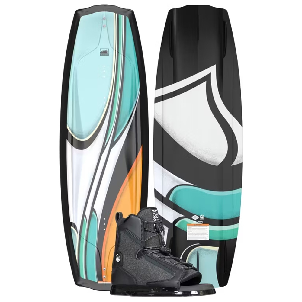 Liquid Force Wakeboard-Set Trip 135 cm mit Index Bindungen foto 1