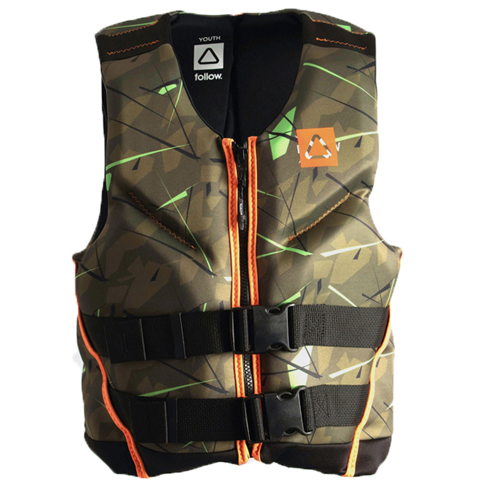 Follow Pop Kind ISO Schwimmweste grün/orange 25-40kg foto 1