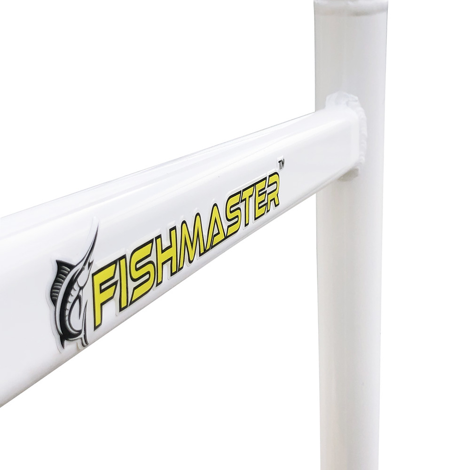 Fishmaster Original T-Top weiß mit Marineblauem Segeltuch 5