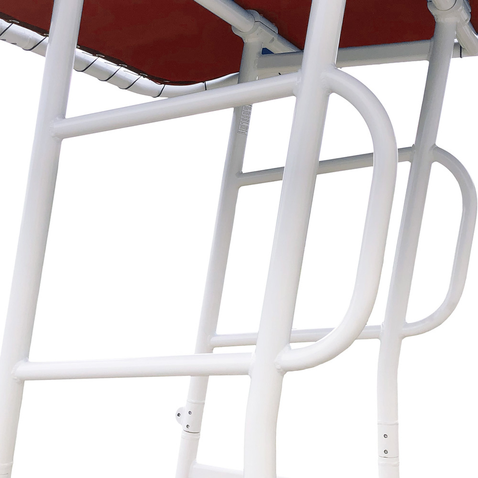 Fishmaster Original T-Top weiß mit rotem Segeltuch 2