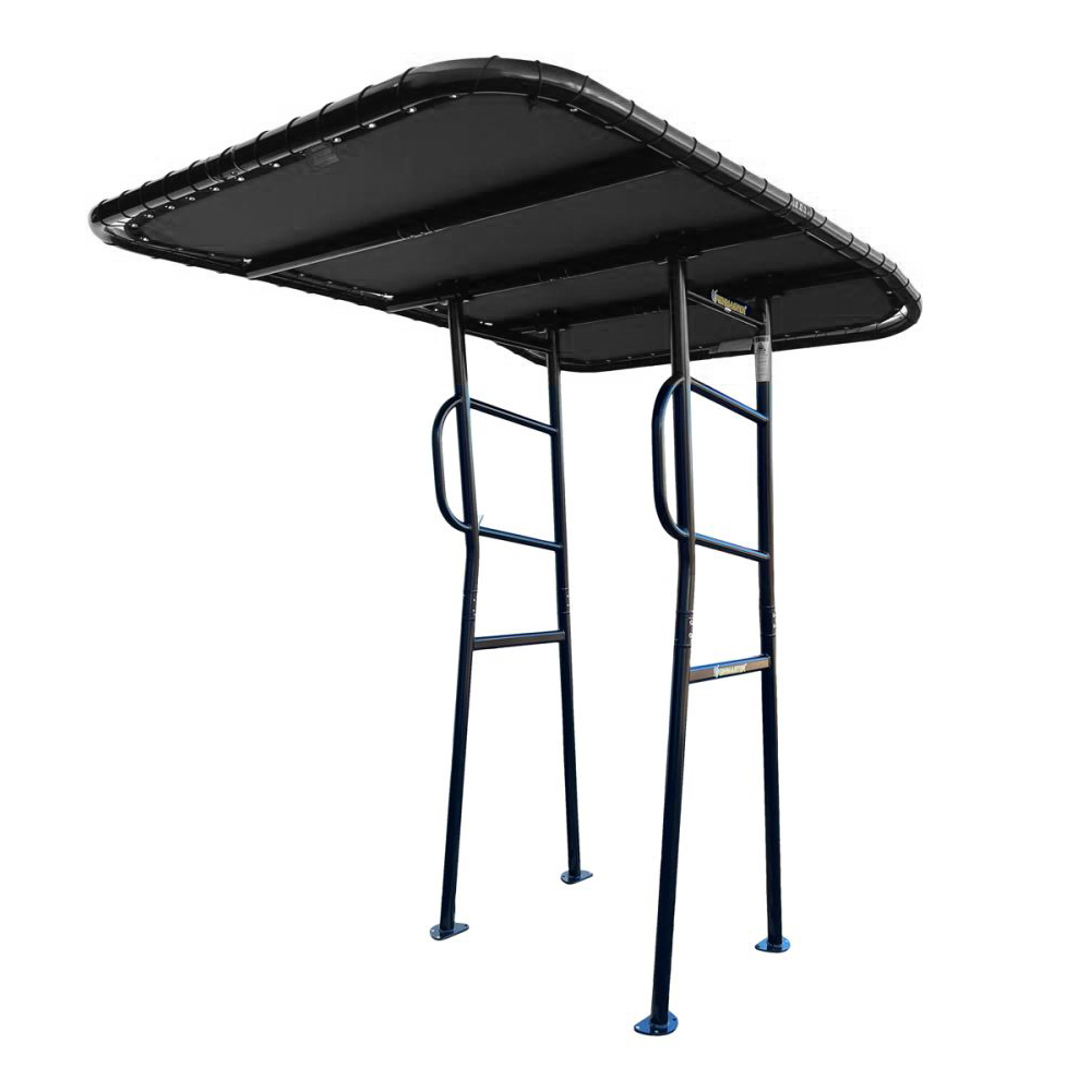 Fishmaster Original T-Top Schwarz mit schwarzem Segeltuch 2