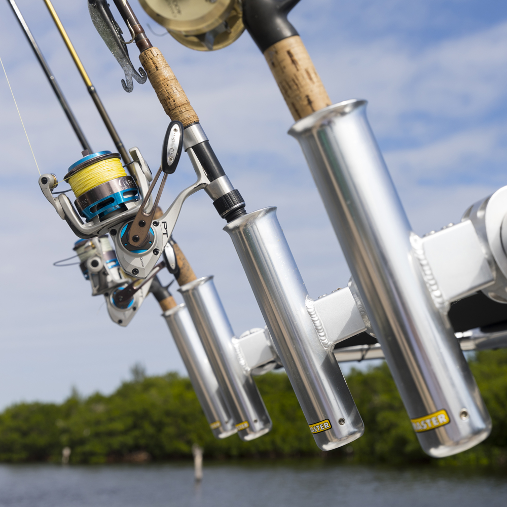 Fishmaster verstellbare Rutenhalter poliert 11