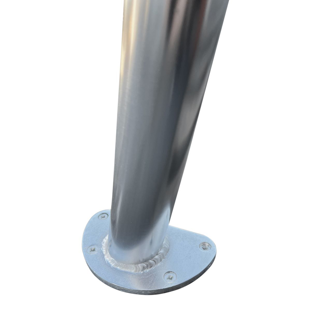 Fishmaster Pro T-Top poliert mit blauem Segeltuch 5