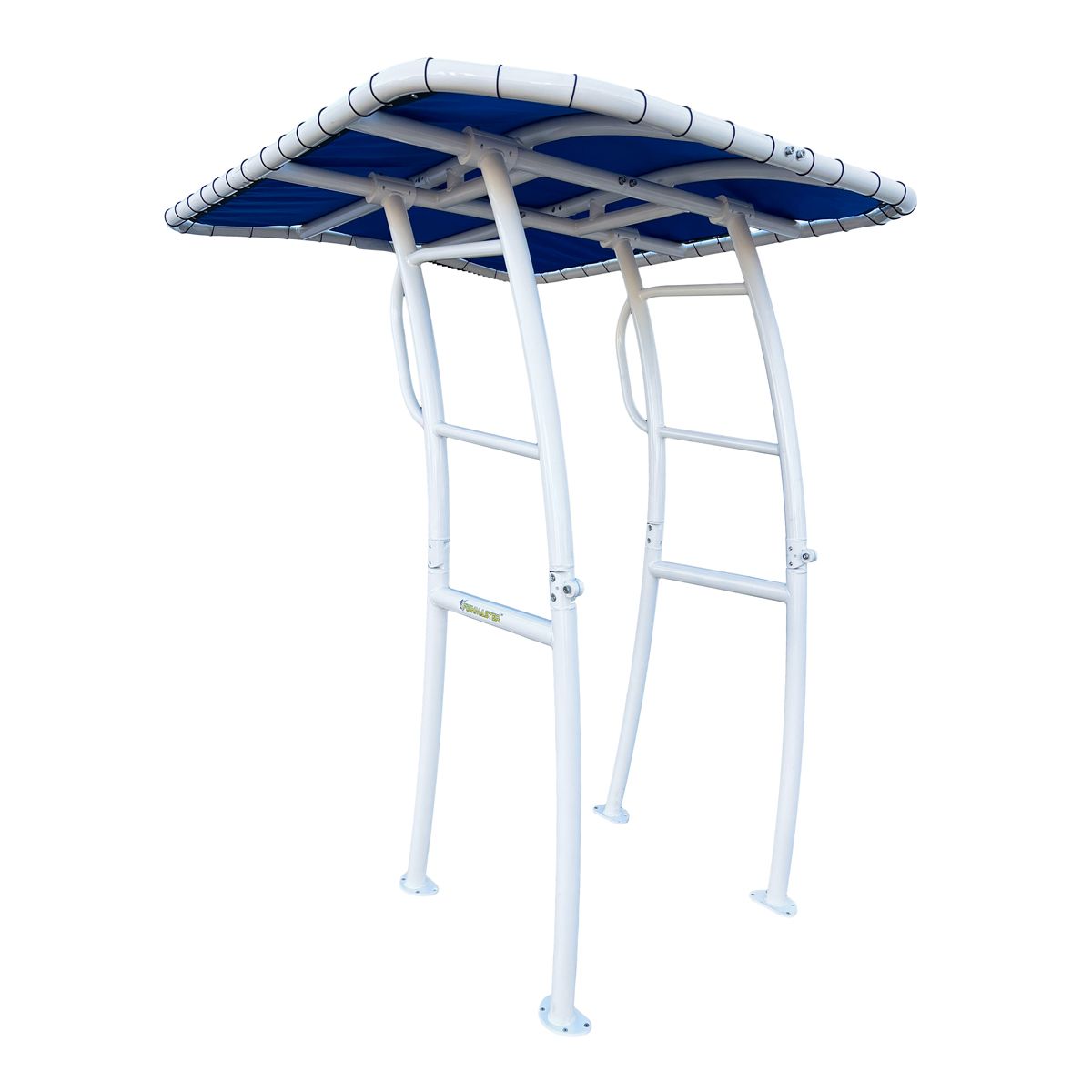 Fishmaster Pro T-Top weiß mit blauem Segeltuch 2