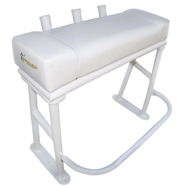 Fishmaster Original T-Top Stuhl weiß mit weißem Kissen foto 1