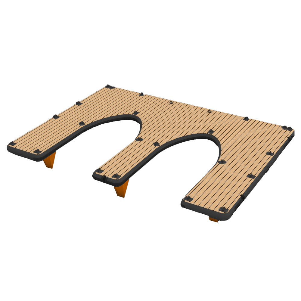 SeaRaft M-Shape Jet-Ski Dock rund schwarz foto 1