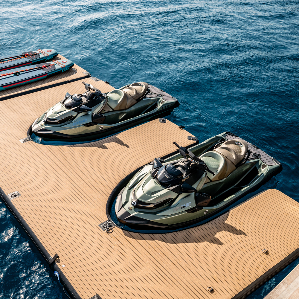 SeaRaft M-Shape Jet-Ski Dock rund grau 5