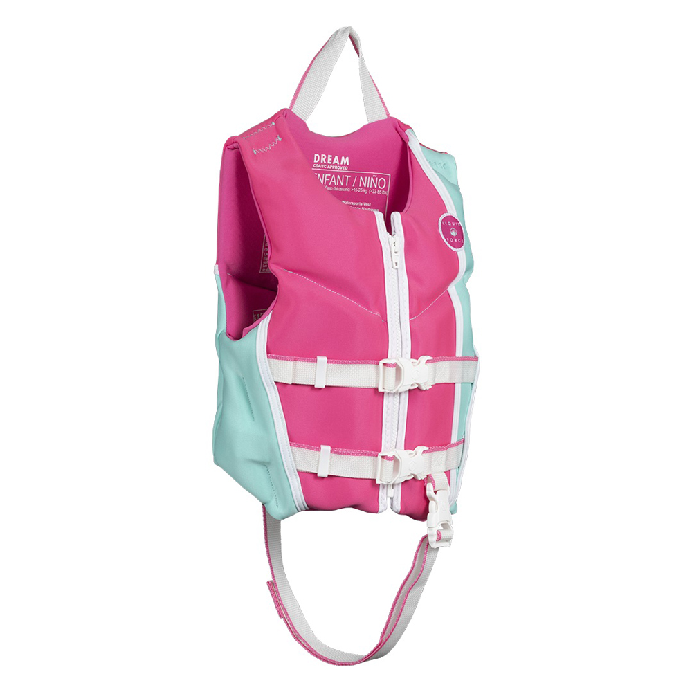 Liquid Force Dream Schwimmweste Kinder Rosa-Mint 2