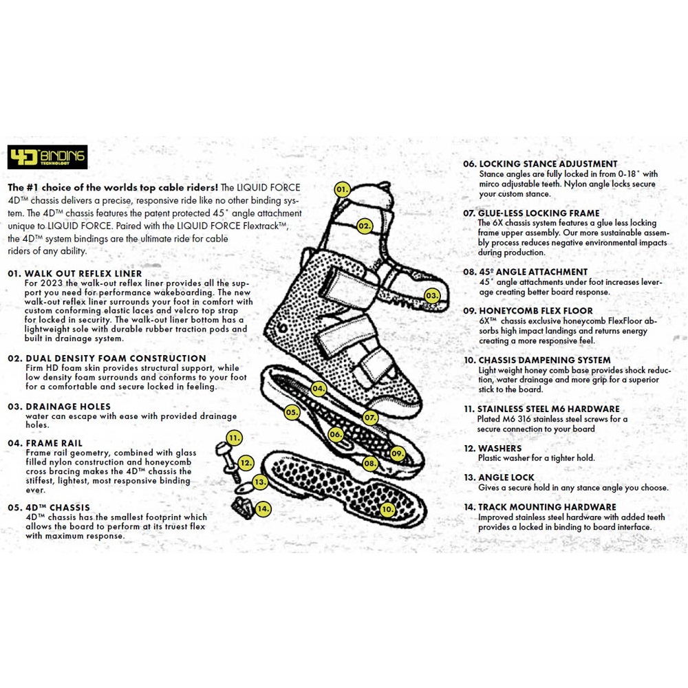 Liquid Force Hook 4D Wakeboardbindung 4