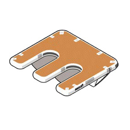 SeaRaft doppeltes Seabob-Dock aufblasbares Teakdeck foto 1