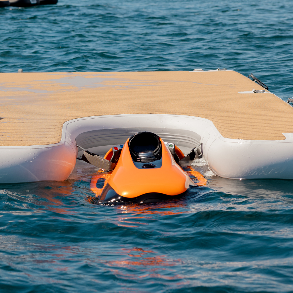 SeaRaft doppeltes Seabob-Dock aufblasbares Teakdeck 4