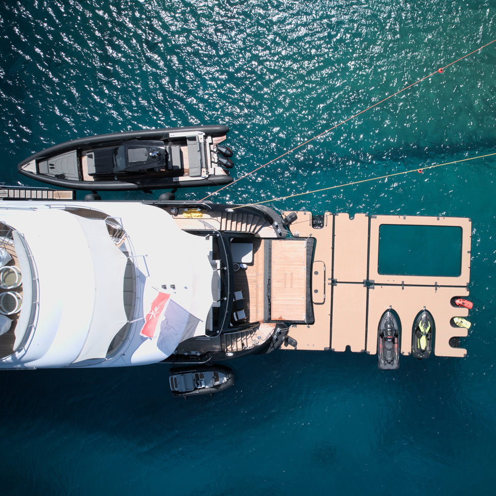 SeaRaft Teak Deck aufblasbarer Pool medium 4