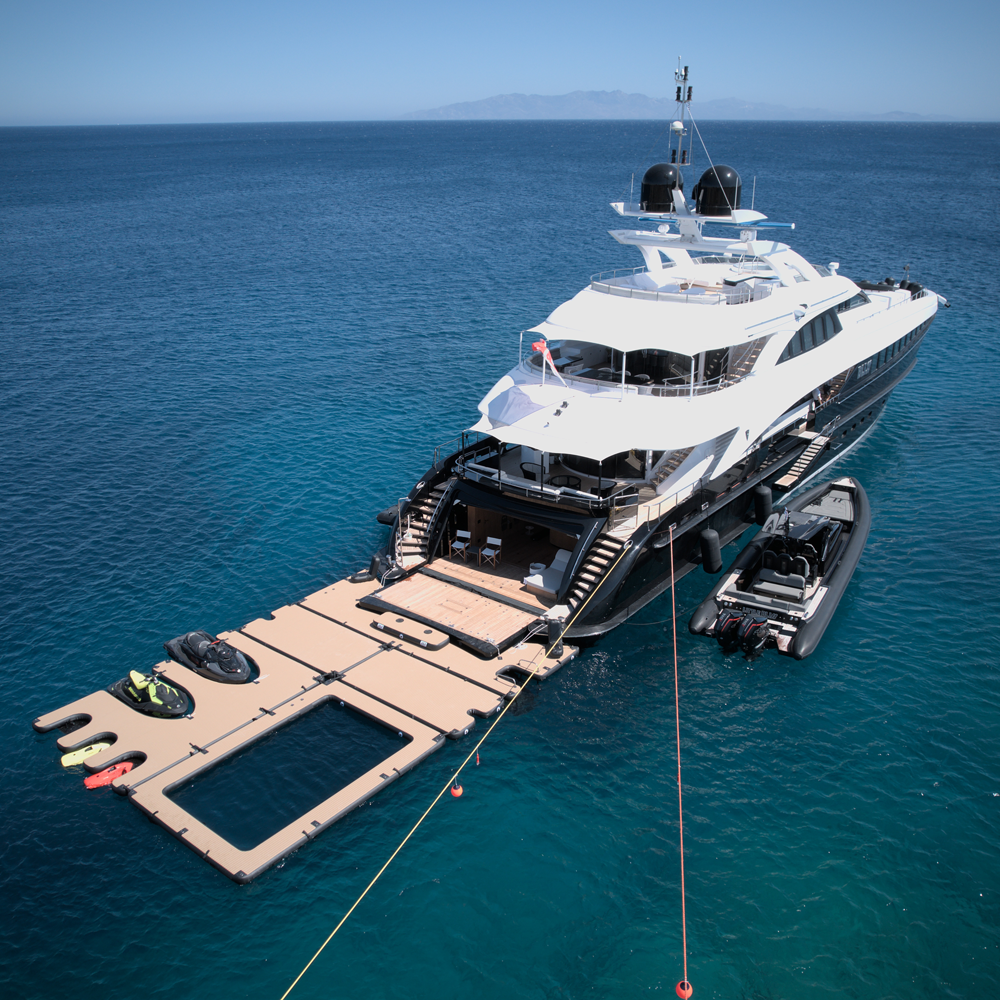 SeaRaft Teak Deck aufblasbarer Pool medium 5