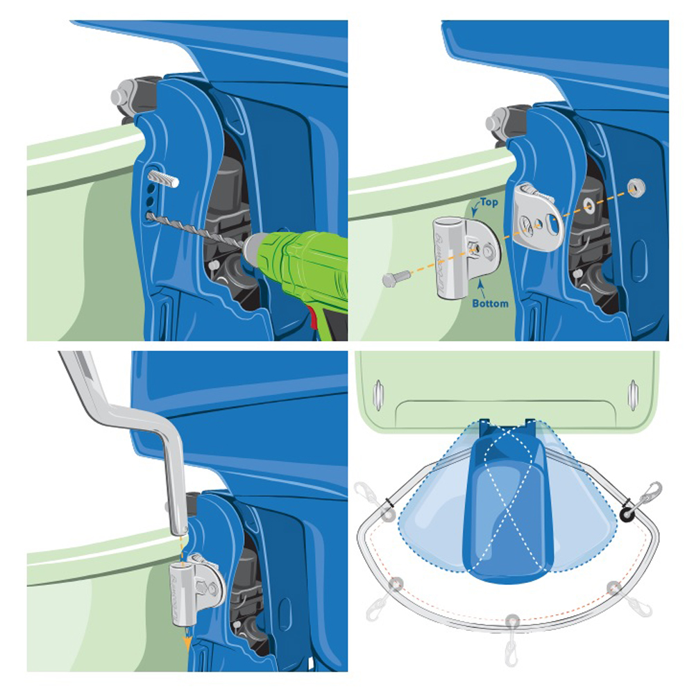 TurboSwing XXL Außenbordmotor ski tow bar 13