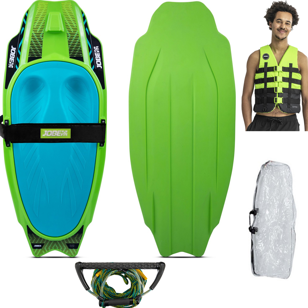 Jobe Slash Kneeboard Paket Lime Deluxe Worldnauticcenter.de Kneeboard